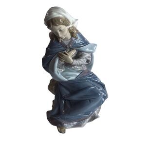 LLADRO #1387 Virgin Mary Retired Nativity Porcelain Figurine 1983 Christmas Rare